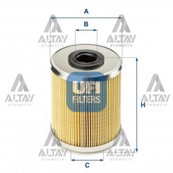 YAKIT FİLTRESİ (MAZOT) MASTER / TRAFIC / MOVANO / VIVARO 2.5DTI KISA 84 mm